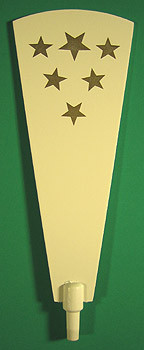 Pyramid Paddle 241mm x 89mm White – alternate view of the Christmas pyramid