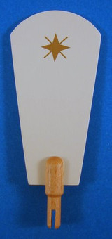 Pyramid Paddle White Star 86x38mm – Christmas pyramid by KWO