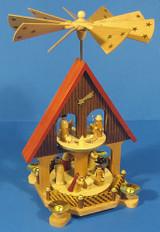 House Nativity German Pyramid 2 Level – alternate view of the Christmas pyramid