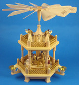 Nativity German Pyramid 2 Level – alternate view of the Christmas pyramid