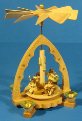 Angel Concert Christmas Pyramid – alternate view of the Christmas pyramid