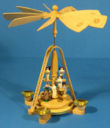 Angel Stairs Christmas German Pyramid – alternate view of the Christmas pyramid