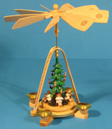 Angels Christmas Tree German Pyramid – alternate view of the Christmas pyramid