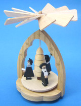 Miniature Pyramid Choir Kurrende | Warm Air Pyramid – alternate view of the Christmas pyramid