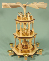 Nativity Christmas Carousel Pyramid – alternate view of the Christmas pyramid
