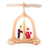 Santa Snowman Children Christmas Pyramid – alternate view of the Christmas pyramid