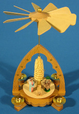 Small Scalloped Arch Nativity Pyramid – alternate view of the Christmas pyramid