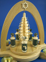 Carolers Shaved Tree Pyramid – alternate view of the Christmas pyramid