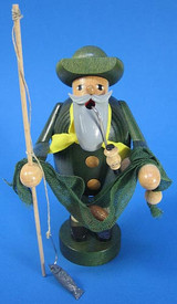 Fisherman with Net German Smoker – alternate view of the German Christmas smoker