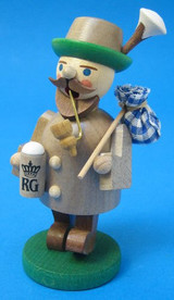 Small Gray Bavarian German Smoker – alternate view of the German Christmas smoker