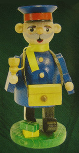 Miniature Postman Hat German Smoker – alternate view of the German Christmas smoker