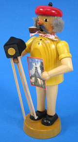 Photographer Red Beret Incense Smoker | 6.75 Inches Tall – alternate view of the German Christmas smoker