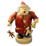 Santa Holding a Bell and Toys German Smoker – alternate view of the German Christmas smoker