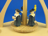 Snowflake Carolers German Pyramid – alternate view of the Christmas pyramid