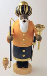 Turbaned King Melchior German Smoker – alternate view of the German Christmas smoker