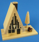Hunters Cabin German Smoker – alternate view of the German Christmas smoker