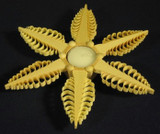 Large Shaved Star Tealight Candleholder – alternate view of the wooden candleholder