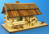 Log Cabin German Smoker – alternate view of the German Christmas smoker
