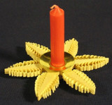 Shaved Star Candleholder – alternate view of the wooden candleholder