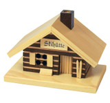 Miniature Ski Hut German Smoker – alternate view of the German Christmas smoker