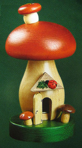 Toadstool House German Smoker – alternate view of the German Christmas smoker