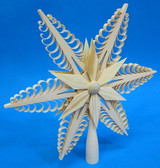 Shaved Tree Topper Star - 10 inches – alternate view of the Christmas ornament