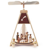 Christmas Carousel Pyramid Nativity – alternate view of the Christmas pyramid