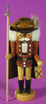 6" Mini Nightwatchman German Nutcracker – alternate view of the German nutcracker