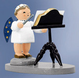 Angel Conductor German Figurine – alternate view of the Christmas ornament