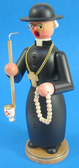 Priest Pastor Incense German Smoker – alternate view of the German Christmas smoker