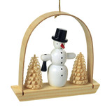 Snowman Arch German Ornament – alternate view of the Christmas ornament