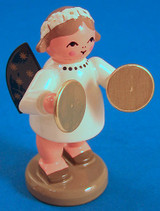 Angel German Figurine Cymbals – alternate view of the Christmas ornament