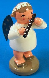 Angel Flute Flutist Figurine – alternate view of the Christmas ornament