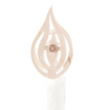 Wooden Flame Schwibbogen Bulb Covers – alternate view of the Christmas light arch