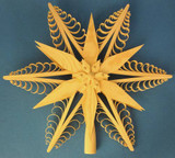 Shaved Tree Topper Star - 12 inches – alternate view of the Christmas ornament