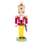 Nutcracker German King Ornament Red Jacket Sword – alternate view of the German nutcracker