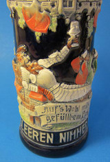 Happy Drinking Times German Beer Stein – alternate view of the German handcrafted gift