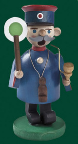Miniature Blue Watchman German Smoker – alternate view of the German Christmas smoker