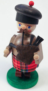 Miniature Scottish Bag Piper German Smoker – alternate view of the German Christmas smoker