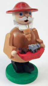 Miniature Noah Carrying Ark German Smoker – alternate view of the German Christmas smoker