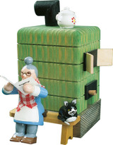 Miniature Oma Stove Mini Incense Smoker | 4 Inches Tall – alternate view of the German Christmas smoker