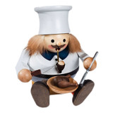 Bavarian Cook Sitting German Smoker – alternate view of the German Christmas smoker