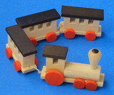 Wooden German Train Set Small 22mm – alternate view of the Christmas ornament