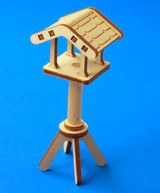 German Figurine Wooden Bird Feeder – alternate view of the Christmas ornament