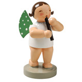 WENDT & KÜHN Brunette Angel Recorder Figurine – Christmas ornament