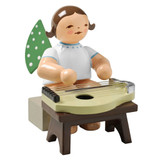 WENDT & KÜHN Brunette Angel Zither Figurine Sitting – Christmas ornament