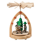 Miniature Pyramid Bavarian Pretzel Men | Warm Air Pyramid – Christmas pyramid by Richard Glaesser