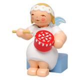 WENDT & KÜHN Goodwill Blonde Angel Red Splinter Box – Christmas ornament