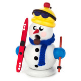 Miniature Snowman Christmas Ski German Smoker – German Christmas smoker by Gerd Hofmann