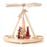 Oval Nativity Tea Light German Pyramid – Christmas pyramid by Helfried Stephani Inh. F. Siegert